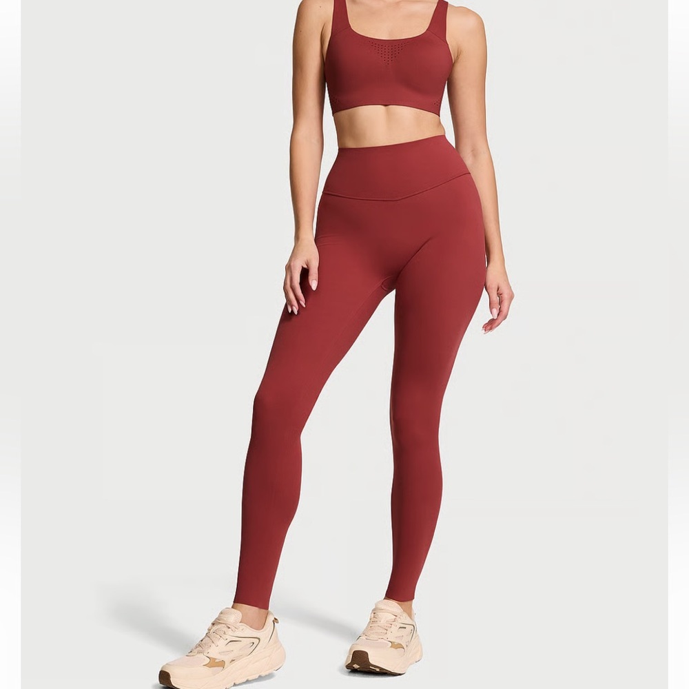 VSX Rust Orange High-Rise Track Leggings Victoria Secret - Picture 9 of 10